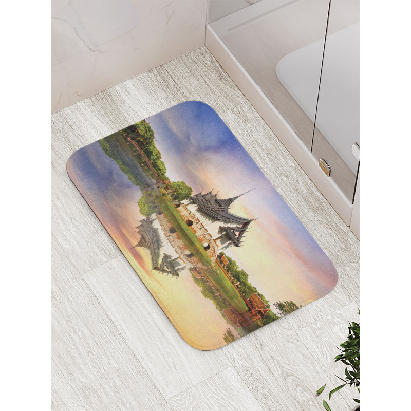 Medieval Building House Bath Mat