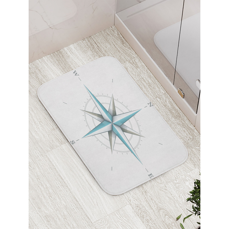 Antique Wind Rose Bath Mat