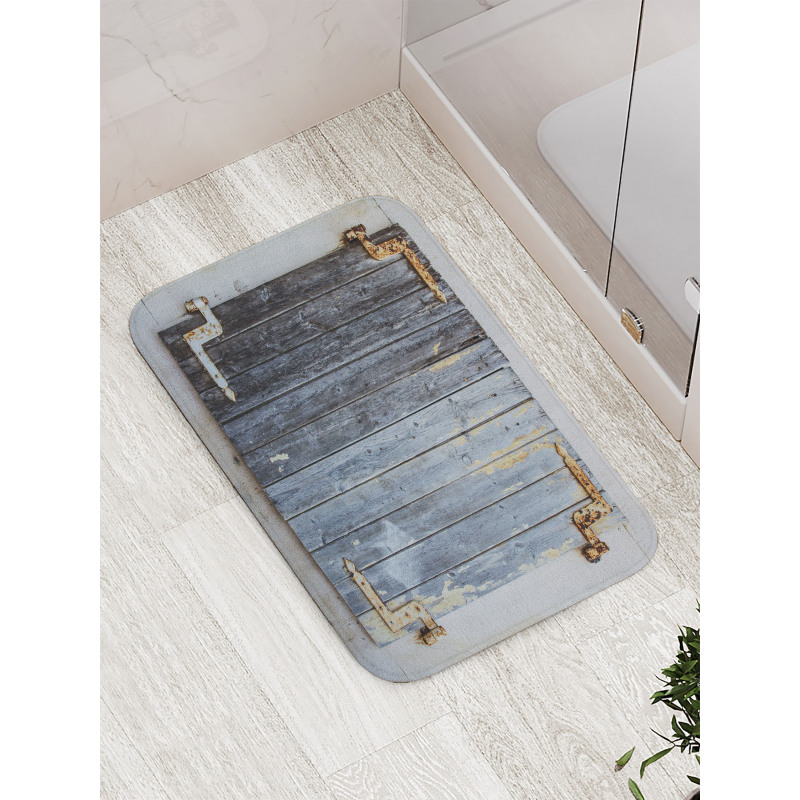 Antique Wooden Window Bath Mat