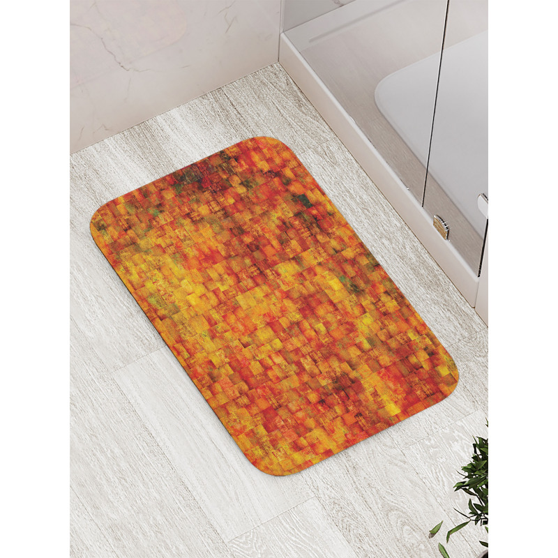 Vintage Mosaic Grunge Bath Mat