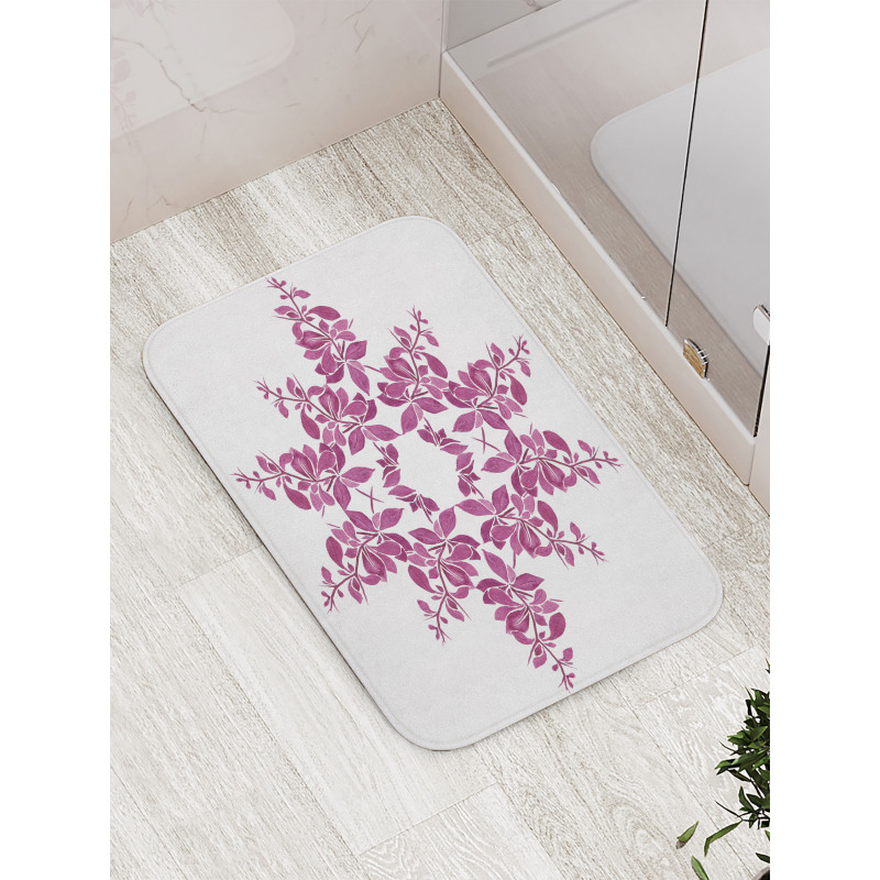 Bridal Flower Bouquet Bath Mat