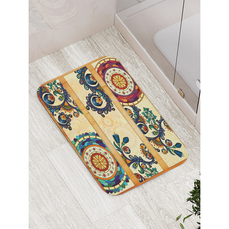 Eastern Batik Style Bath Mat