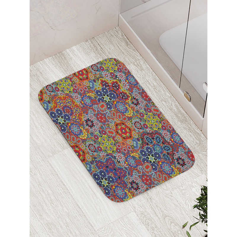 Combined Nested Paisley Bath Mat