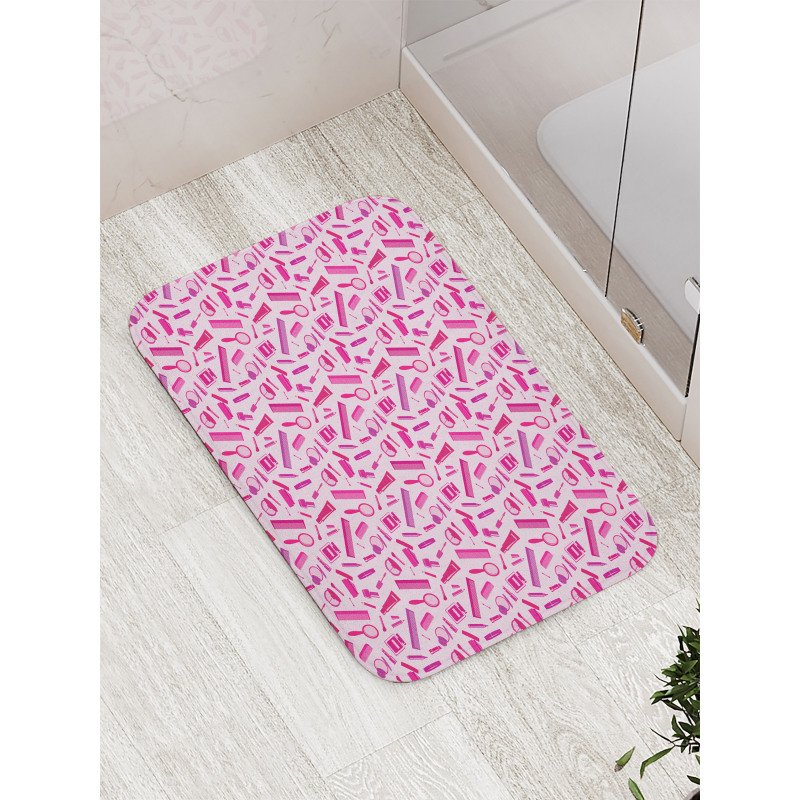 Makeup Elements and Comb Bath Mat