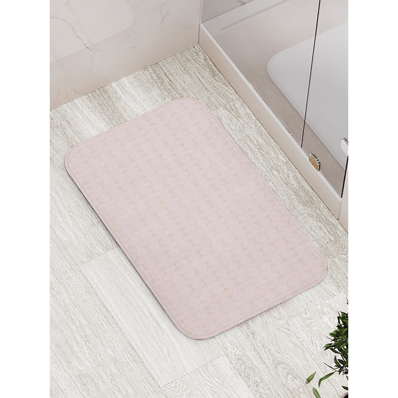 Modern Diamond Check Bath Mat