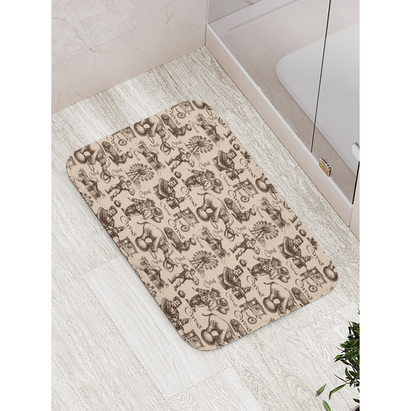 Sketch Fun Clown Magician Bath Mat