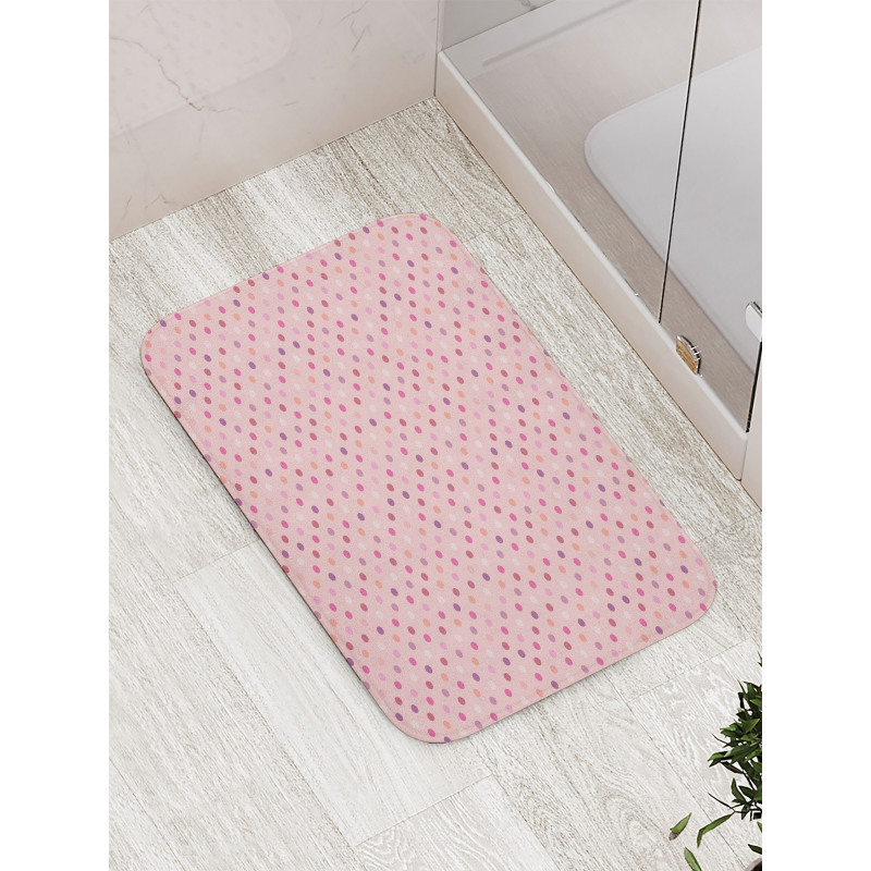 Romantic Polka Dots Bath Mat