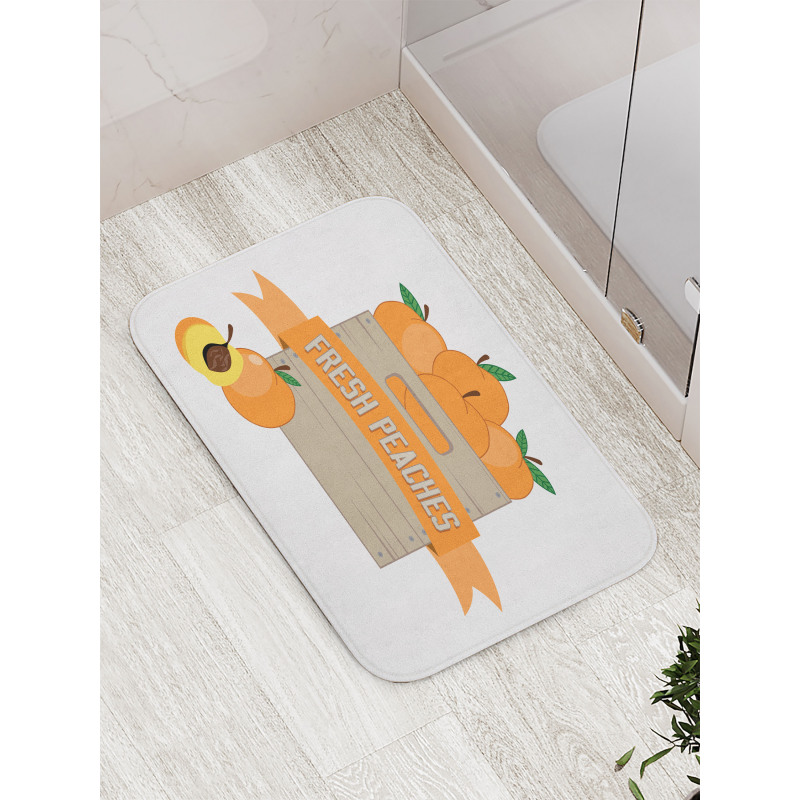 Fresh Ripe Fruits in a Box Bath Mat