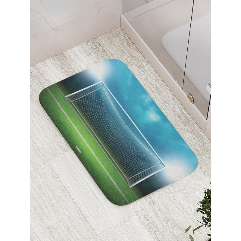 Soccer Football Game Bath Mat