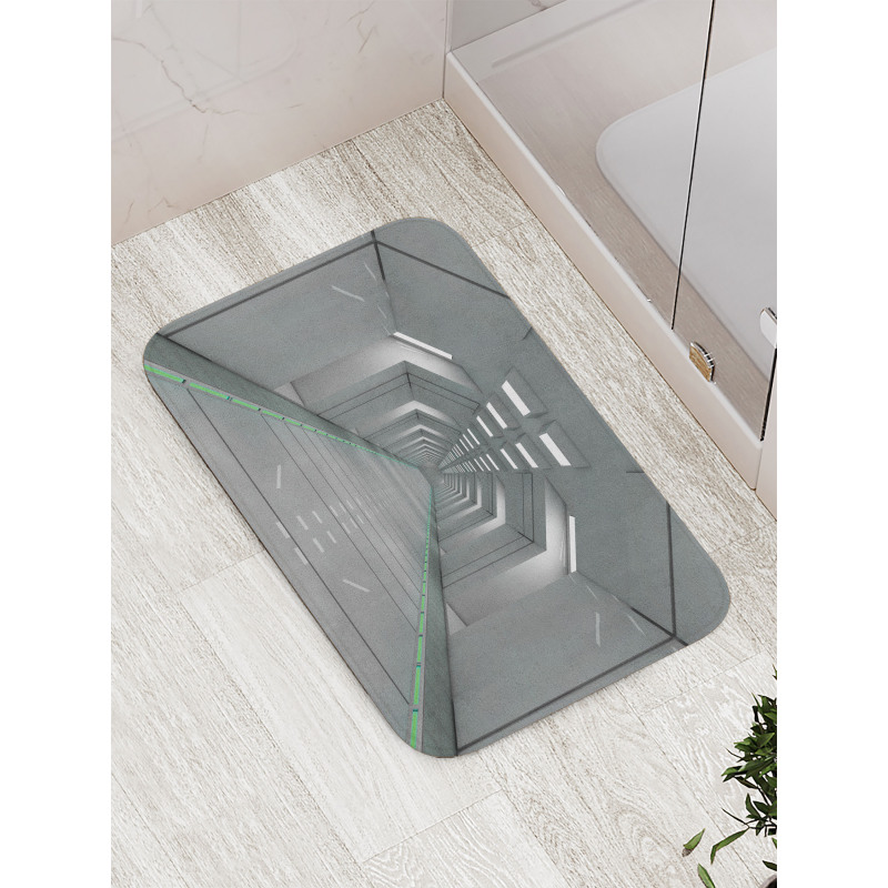 Corridor in Ship Space Bath Mat