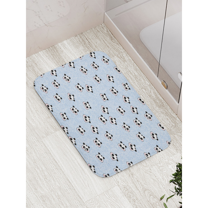 Funny Cartoon Panda Baby Bath Mat