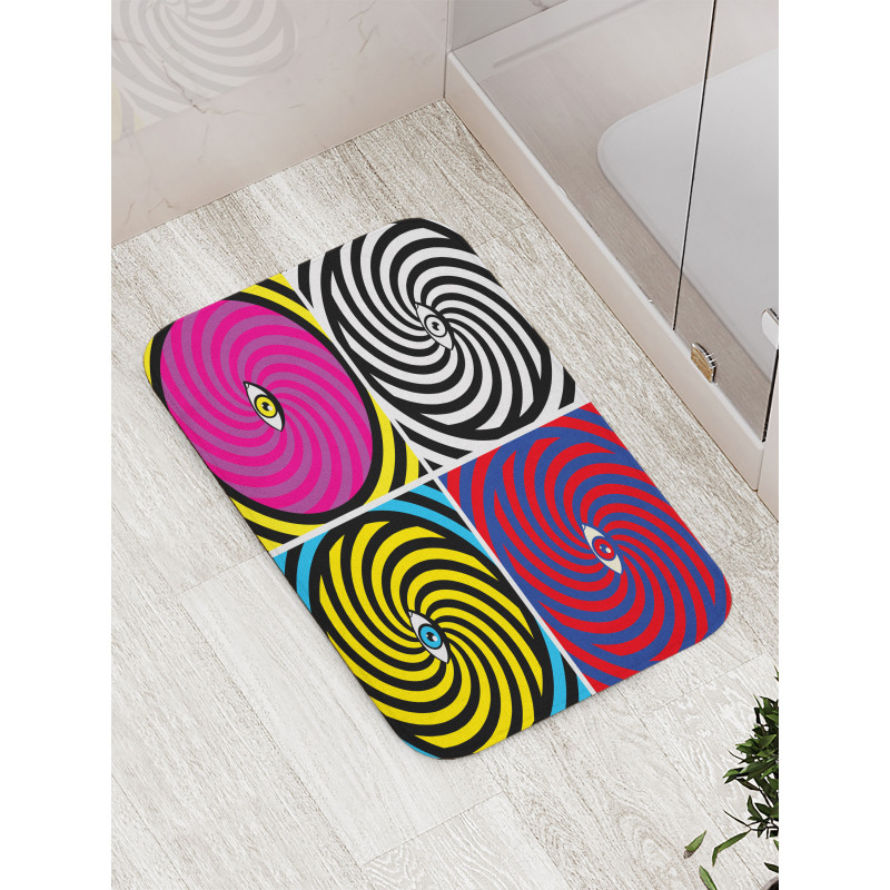 Pop Art Hypnotic Bath Mat