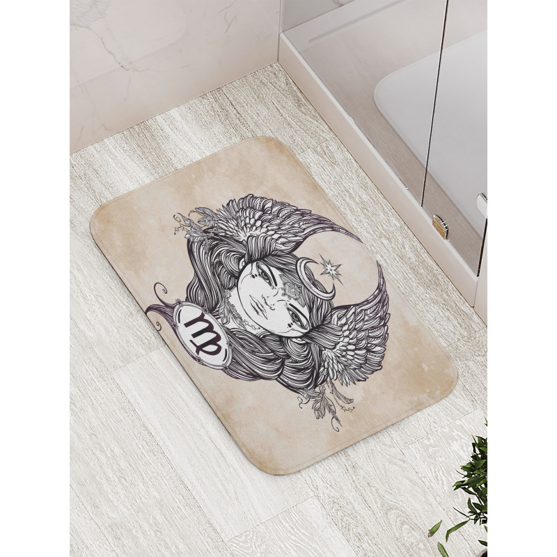 Hand Drawn Astrological Bath Mat