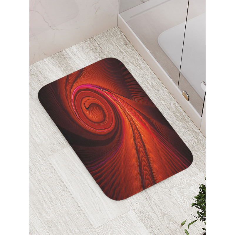 Surreal Waves Spiral Art Bath Mat