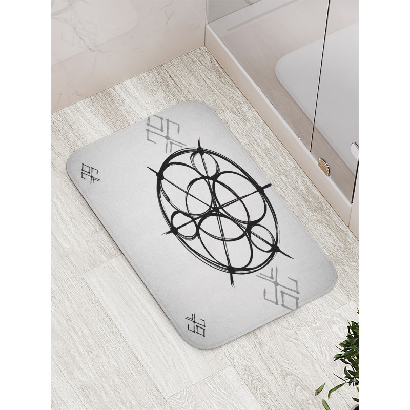 Swirled Spirals Bath Mat