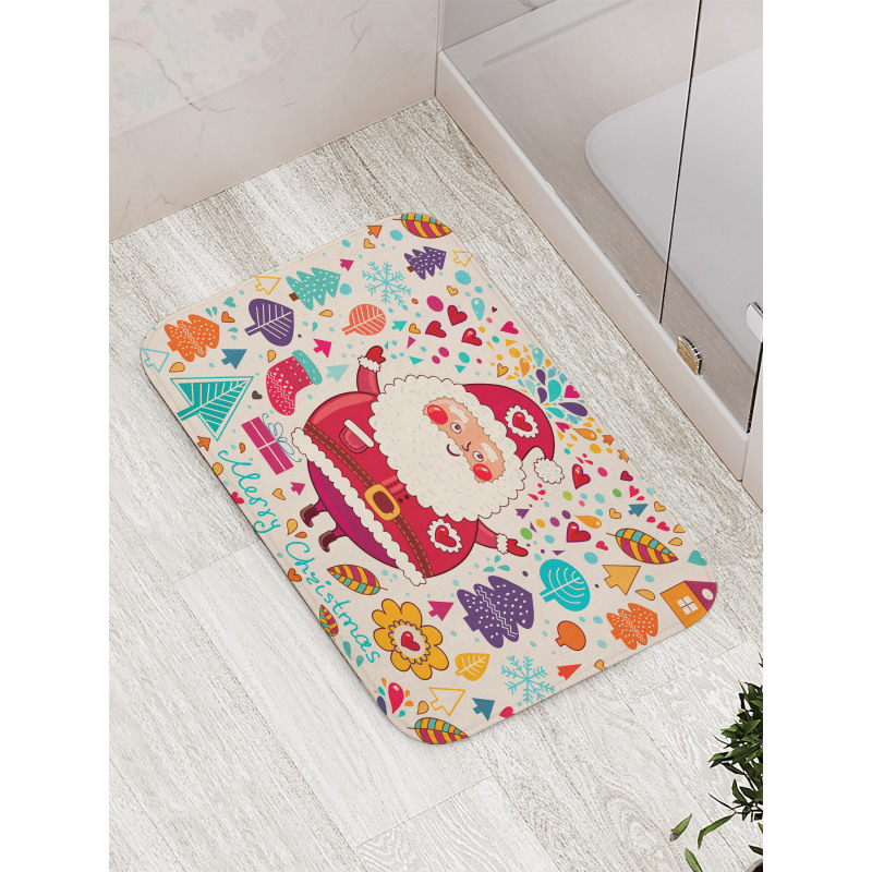 Vintage Santa Bath Mat