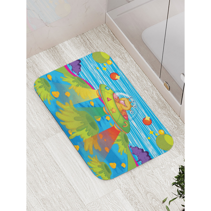 Spaceships Bath Mat