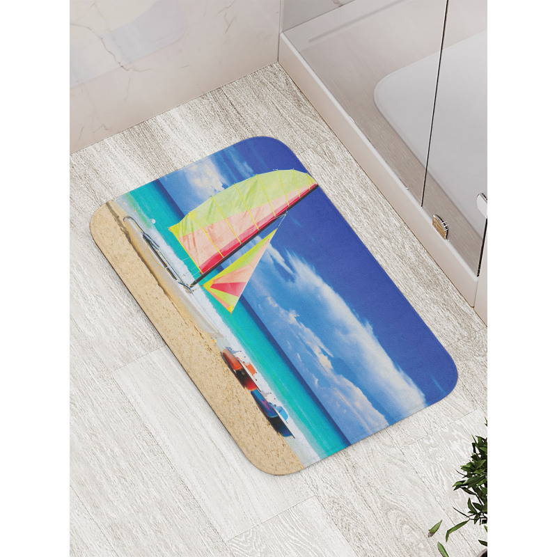 Ocean Sailing Exotic Bath Mat