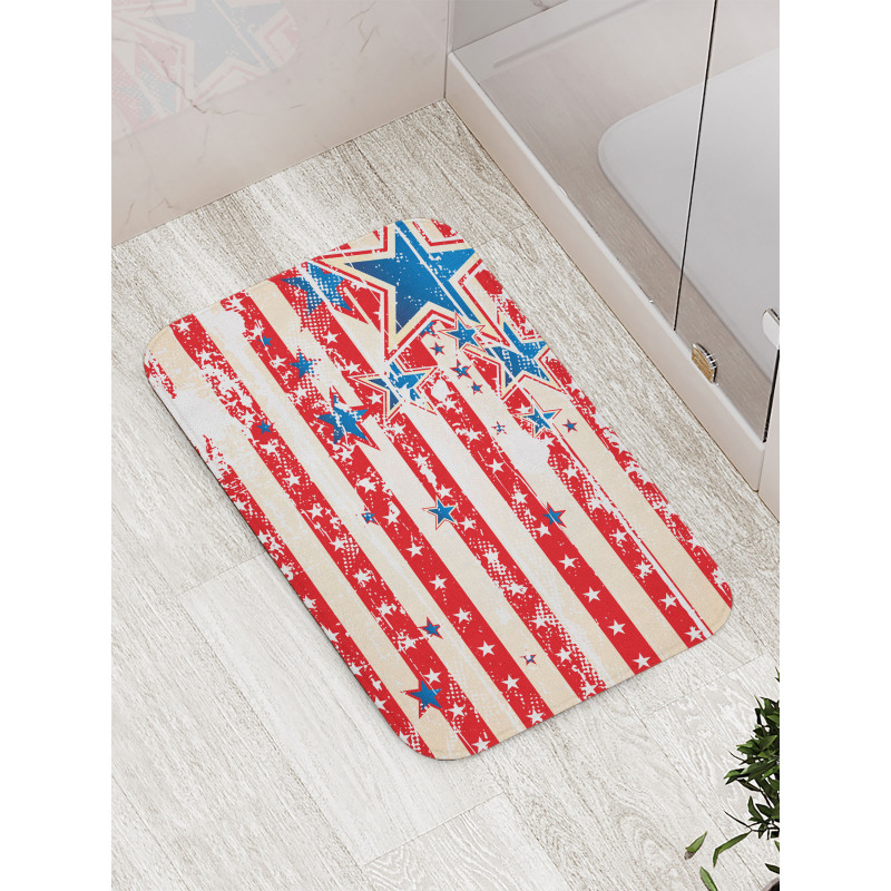 Star and Stripes Bath Mat