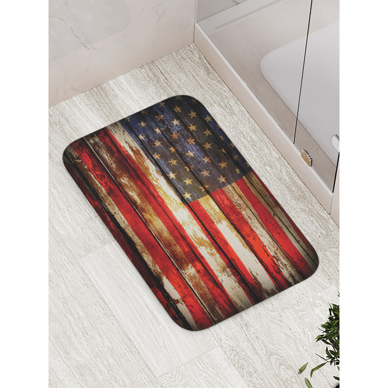 Vintage Wooden Bath Mat