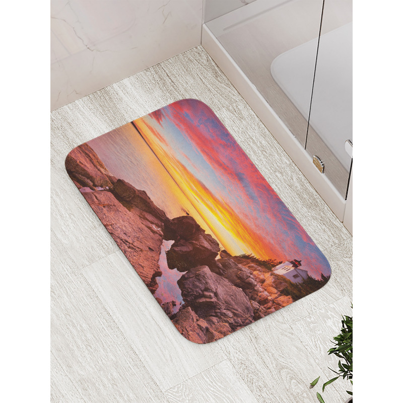 Harbor Sea Shore Sky Bath Mat