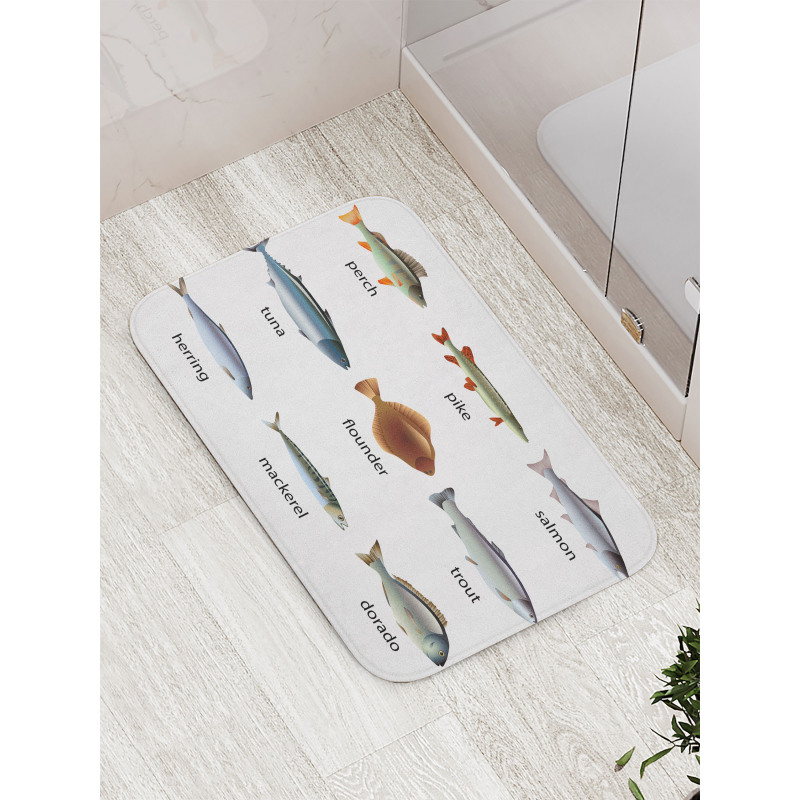 Aquatic Animal Composition Bath Mat