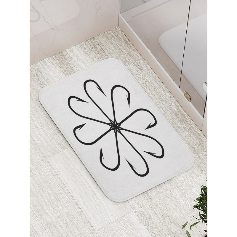 Fishing Hook Bath Mat