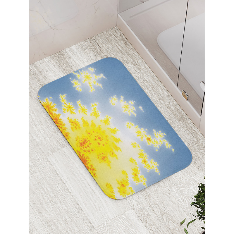 Floral Motif Bath Mat