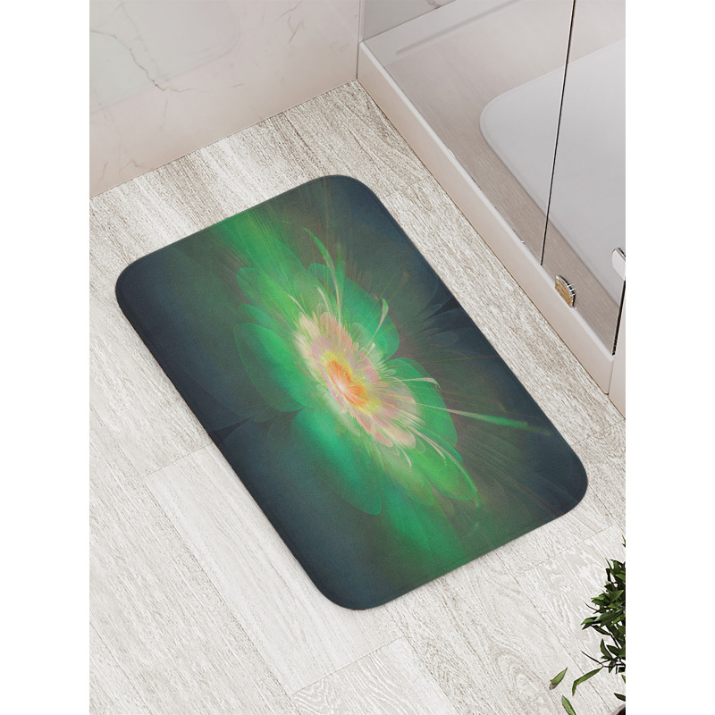 Digital Abstract Buds Bath Mat