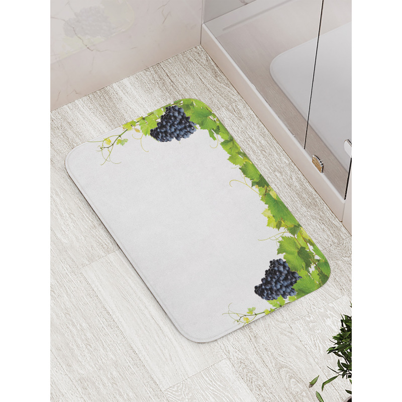 Wine Leaves in Village Bath Mat