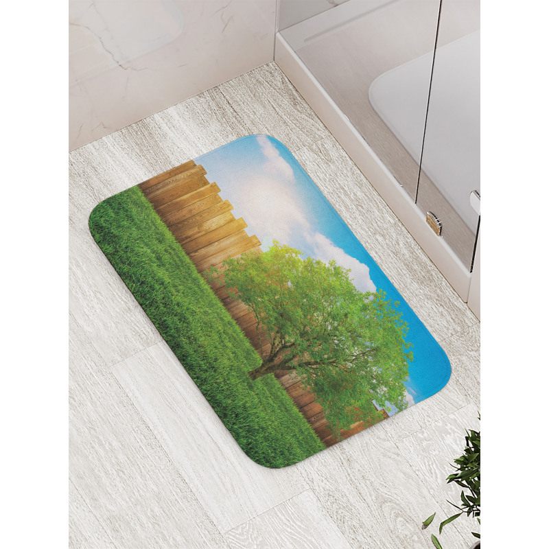 Life Tree Yard Field Bath Mat