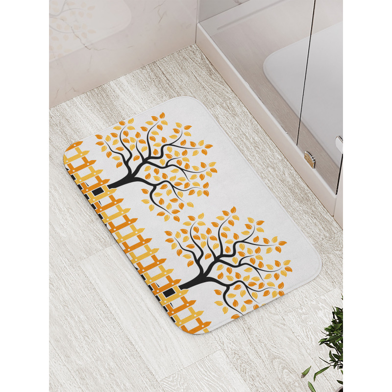 Fall Autumn Trees Bath Mat