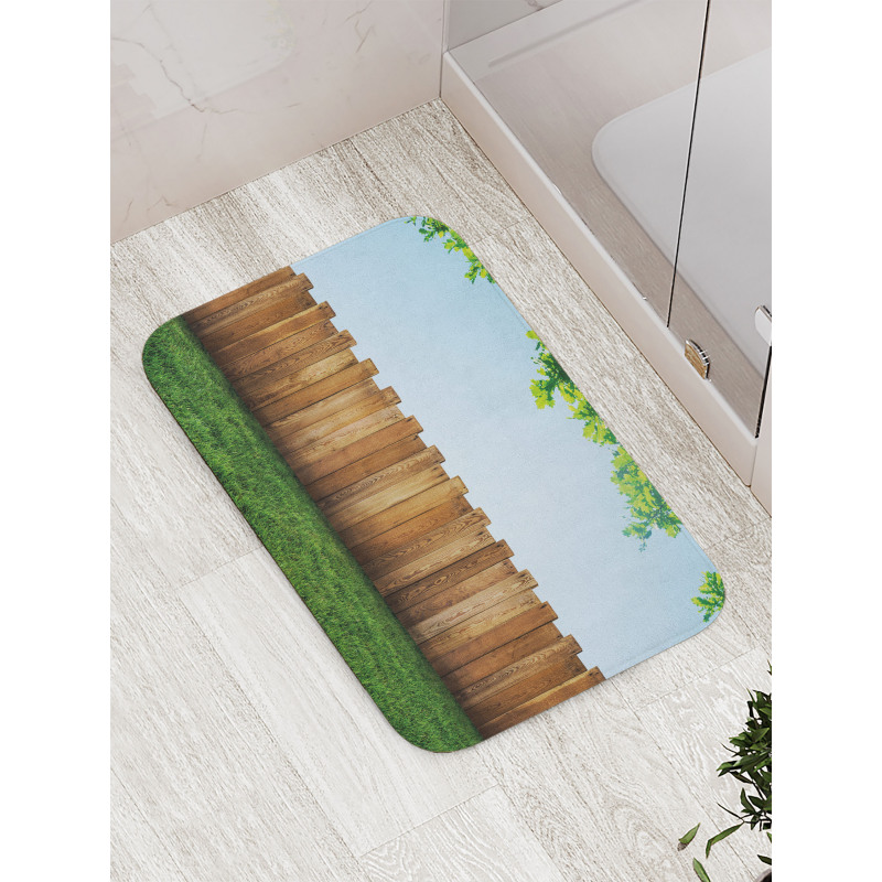 Nature Yard Field Plank Bath Mat