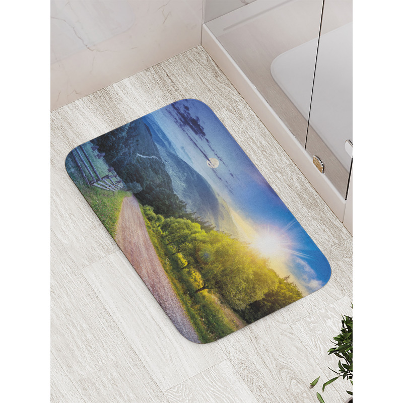 Moon and Sun View Bath Mat