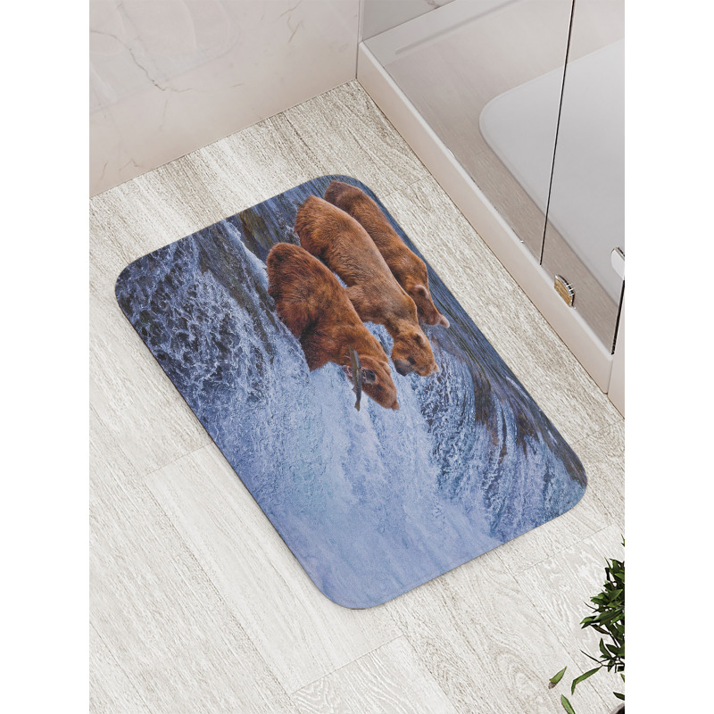 Wild Bear Fish Nature Bath Mat