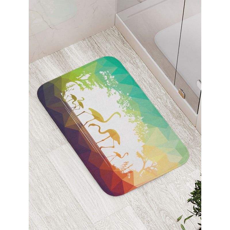 Flamingo Wild Animals Bath Mat