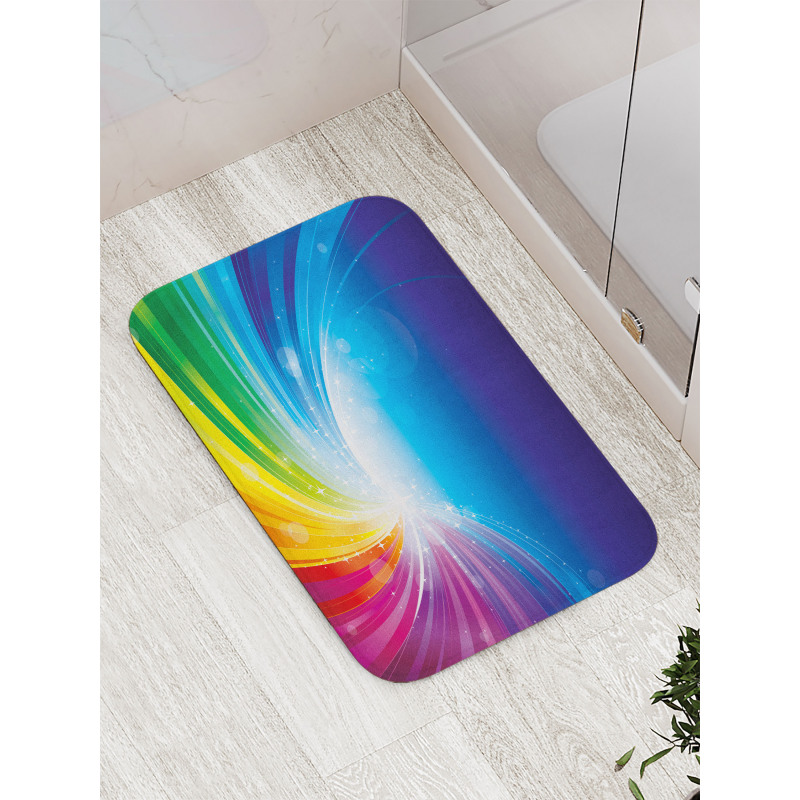 Wavy Funky Pop Art Bath Mat