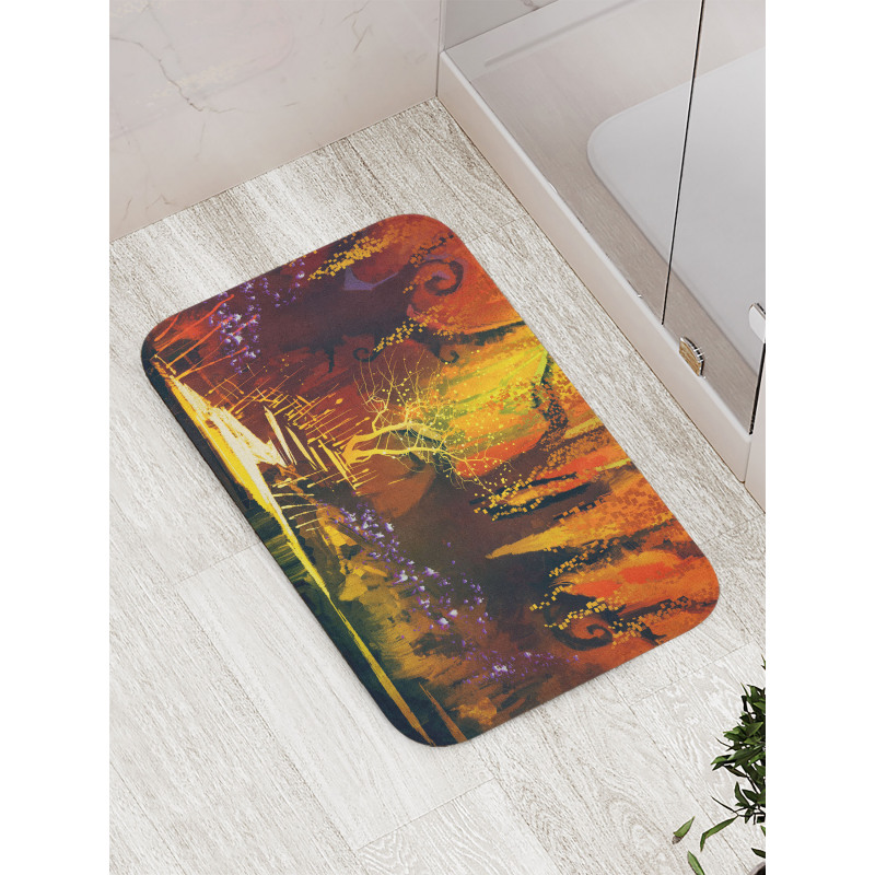 Imaginary Forest View Bath Mat