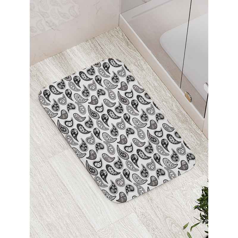 Different Flowers Forms Bath Mat