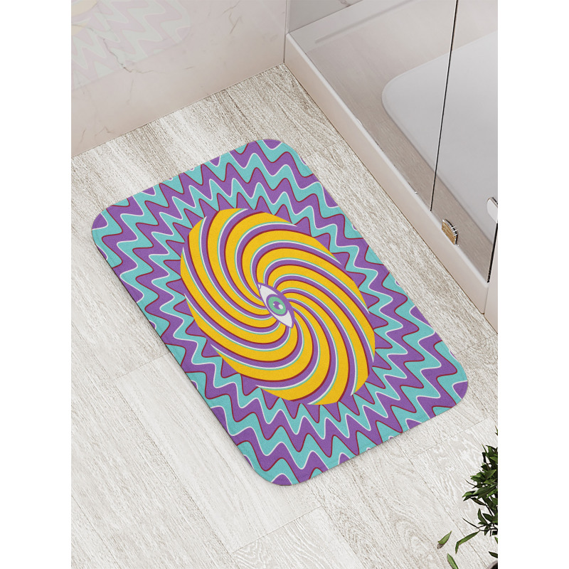 Color Hypnotic Circles Bath Mat