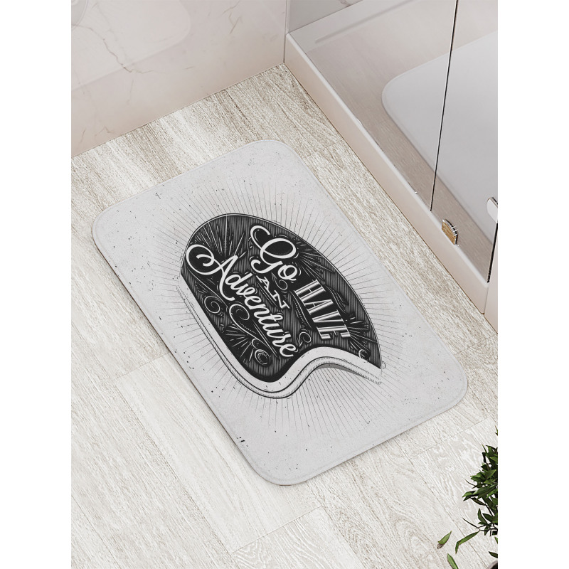 Vintage Words Bath Mat