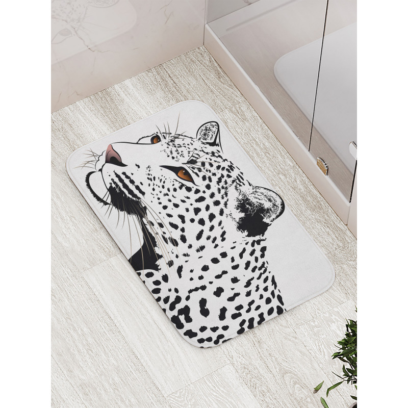 Leopard Big Cat Spots Bath Mat