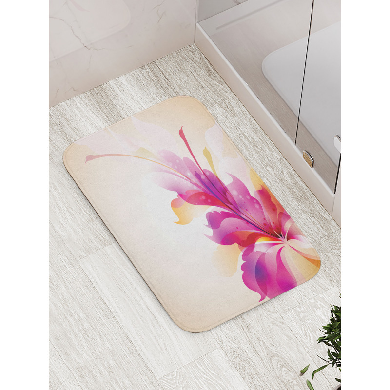 Floral Point and Leaf Bath Mat