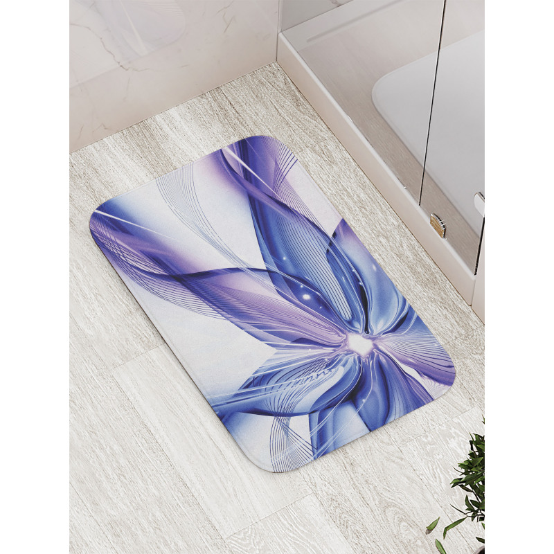 Geometric Flowers Bath Mat