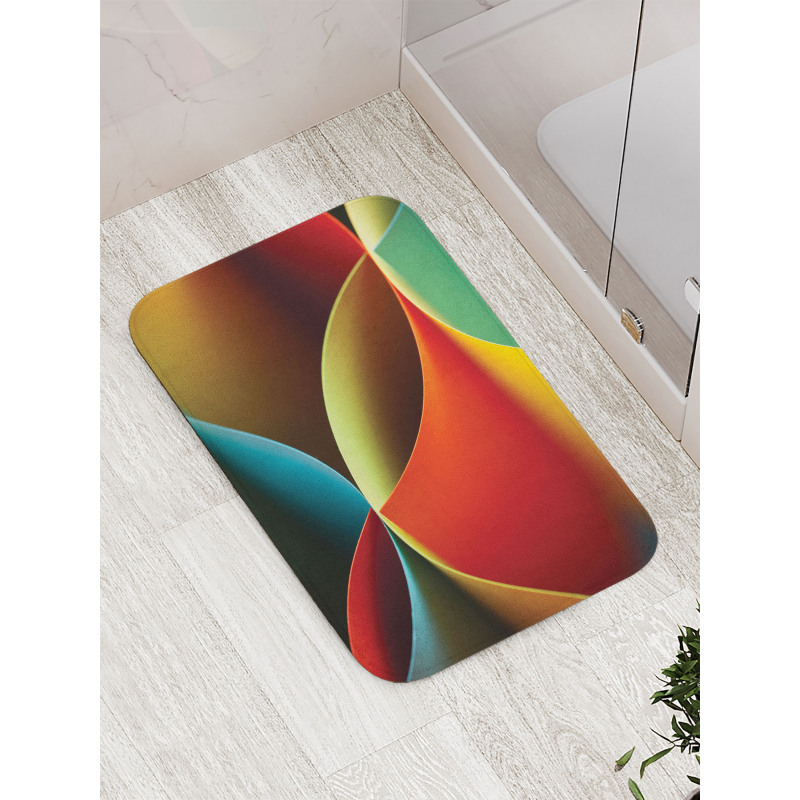 Graphic Colored Bath Mat