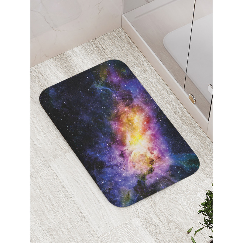 Alluring Nebula Stars Bath Mat