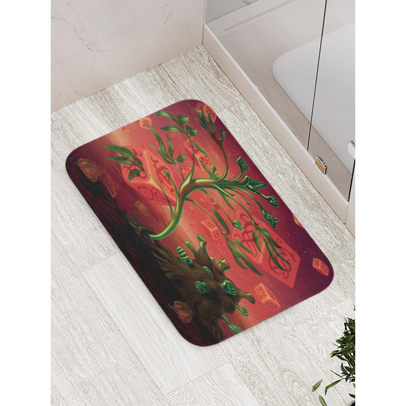 Trippy Surreal Cubes Bath Mat