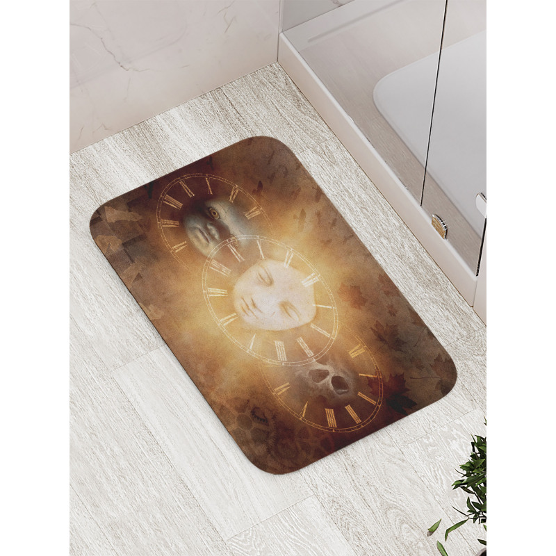 Spooky Scary Skull Baby Bath Mat