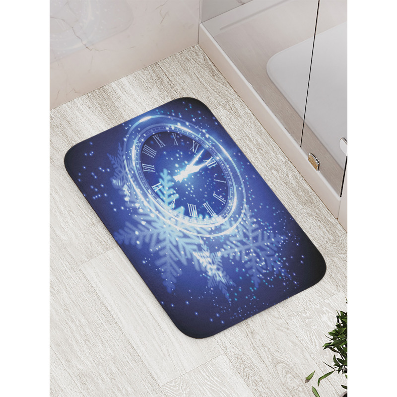 Snowflakes Pattern Bath Mat