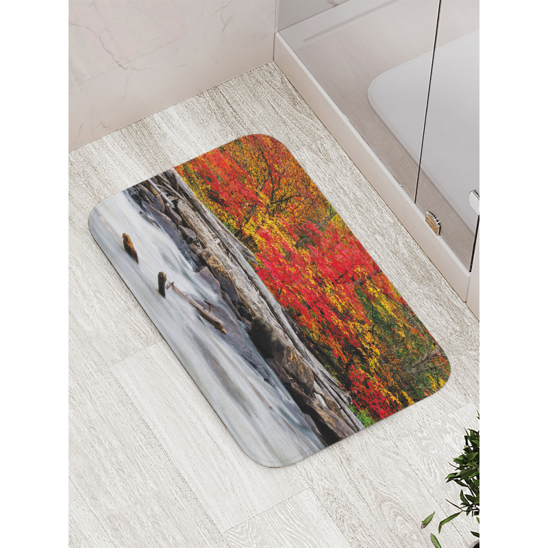 Fall Forest Driftwood Bath Mat